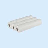 Filtervlies Viskose Rolle Filtervlies Viskose 30g Rolle als drei weiße Rollen mit braunem Innenkern Filtervlies Viskose Rolle Filtervlies Viskose 30g Rolle als drei weiße Rollen mit braunem Innenkern