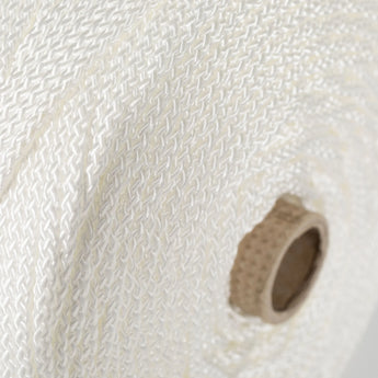 PP Flechtleine Filtersack Reparatur PP Flechtleine Filtersack Reparatur mit weißer Flechtstruktur und Papphülse Detail PP Flechtleine Filtersack Reparatur PP Flechtleine Filtersack Reparatur mit weißer Flechtstruktur und Papphülse Detail
