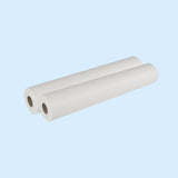Filtervlies Viskose Rolle Filtervlies Viskose 30g Rolle als zwei weiße Rollen mit braunem Innenkern