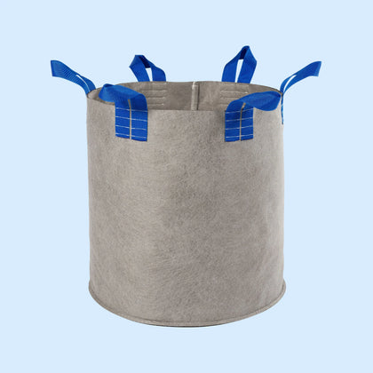 Sac filtrant pour puits d'infiltration – eaux pluviales et infiltration, gris avec anses bleues